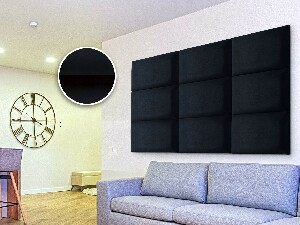 Čalouněný panel Soundless 40x30 cm (tmavě modrá)