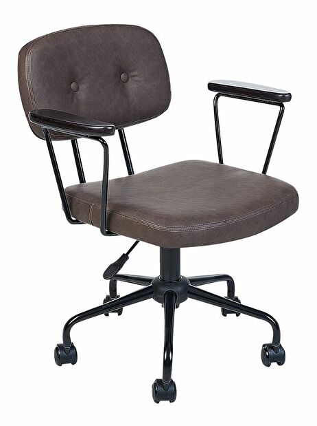 Kancelářská židle Asta (tmavě hnědá)