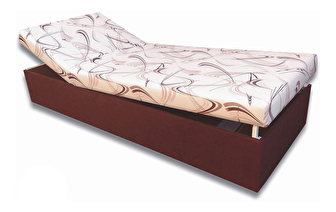 Jednolůžková postel (válenda) 80 cm Darcy (Tmavohnědá 40 + Sand 10)