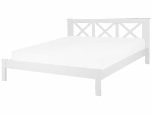 Manželská postel 180 cm Taylor (bílá) (s roštem)