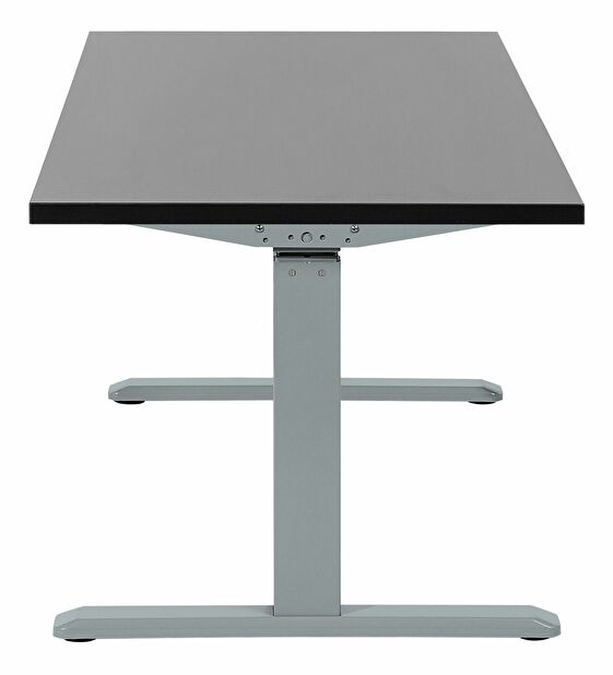 Psací stůl Upgo (černý šedý) (elektricky nastavitelný)