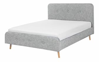 Manželská postel 180 cm ROME (s roštem) (světle šedá)