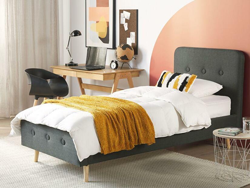 Dětská postel 90 cm ROME (s roštem) (šedá)