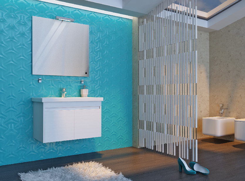 Koupelnová skříňka na stěnu s umyvadlem Juventa Ravenna Rv-60 (bílá)