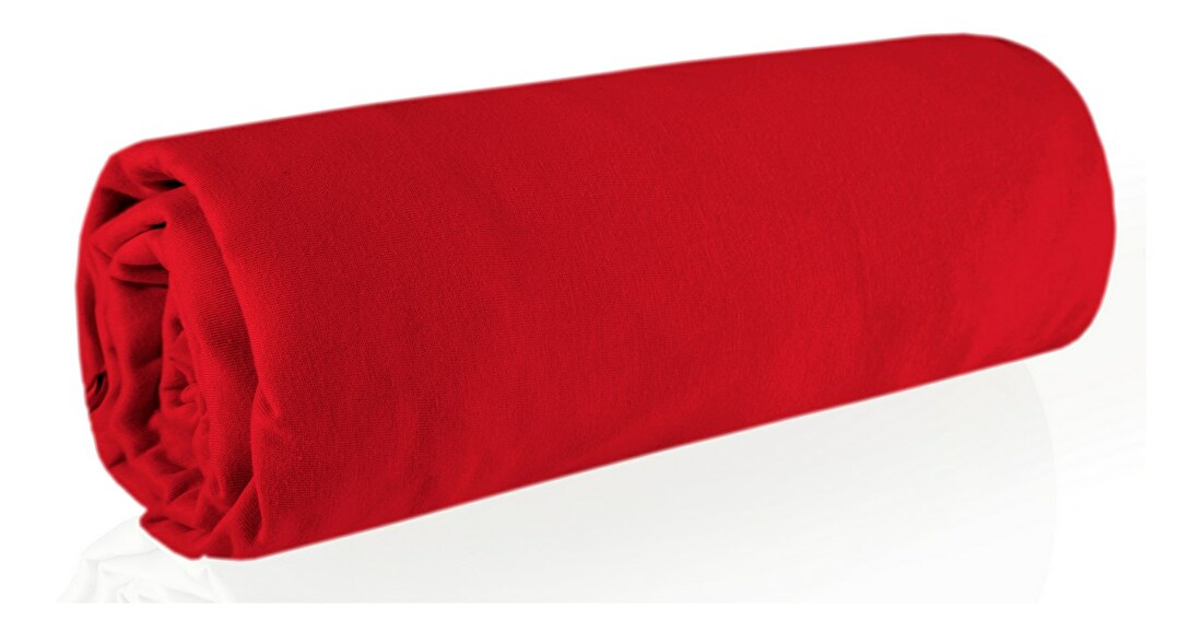 Prostěradlo 200x220 cm Jersey (červená)