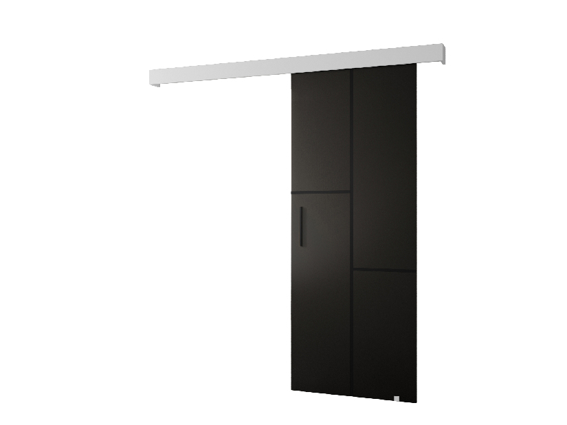 Posuvné dveře 90 cm Sharlene VII (černá matná + bílá matná + černá)