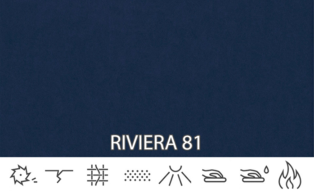 Kontinentální postel 180 cm Piranno (tmavě modrá riviera) (s úložným prostorem)