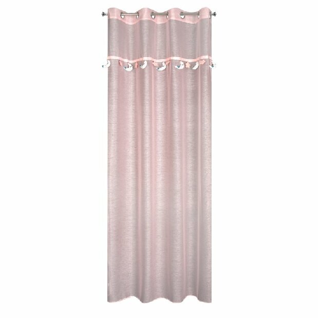 Záclona 140x250 cm Mun (růžová)