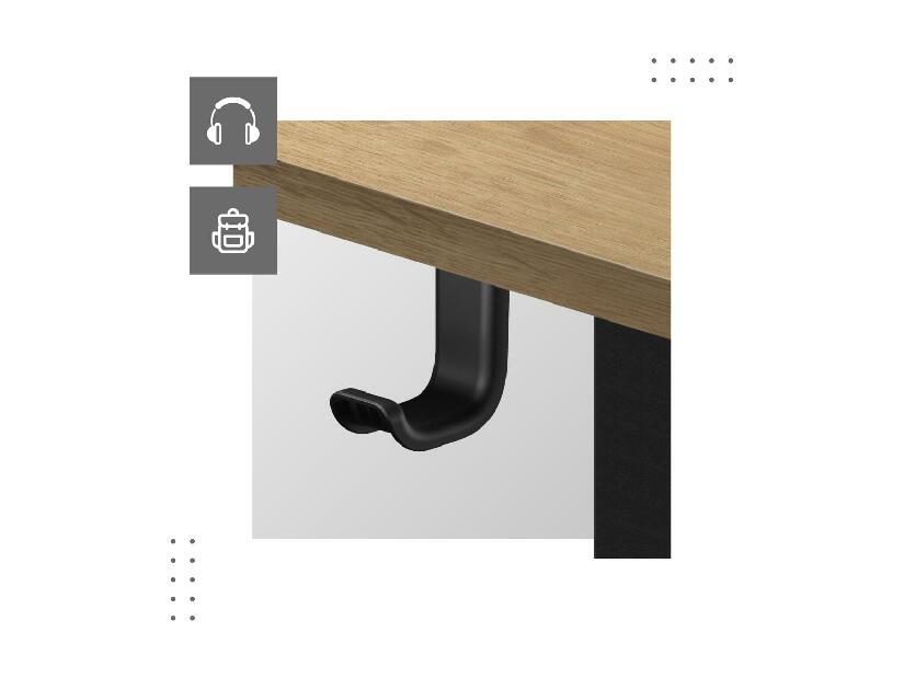 PC stolek Legend 7.0 (černá + dřevo)