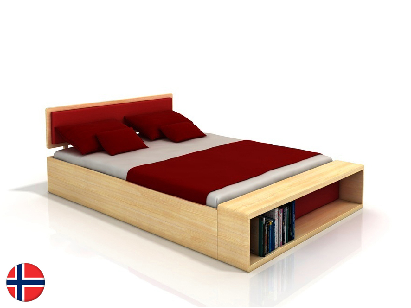Manželská postel 180 cm Naturlig Invik (borovice) (s roštem)