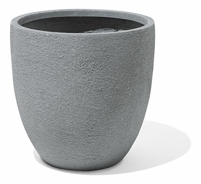 Set 3 ks. květináčů KERMAN (keramika) (šedá)