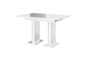 Jídelní stůl Gilnar (lesk bílý) (pro 4 až 6 osob)