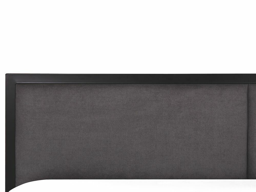 Manželská postel 160 cm CAMAR (s roštem) (černá)