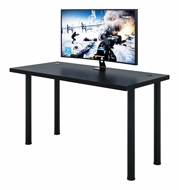 Herní pc stůl Gamer X (černá) (bez osvětlení)
