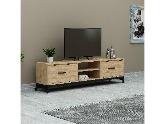  TV stolek/skříňka Dobumi 3 (borovice atlantická + černá)