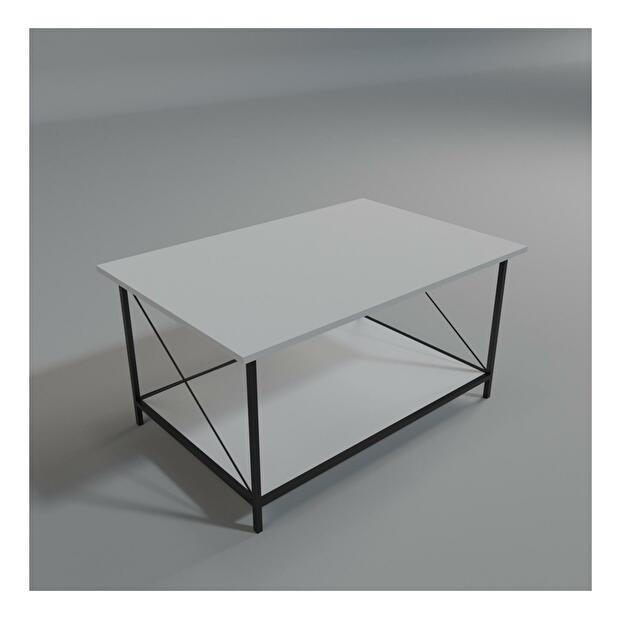 Konferenční stolek House (bílá + černá)