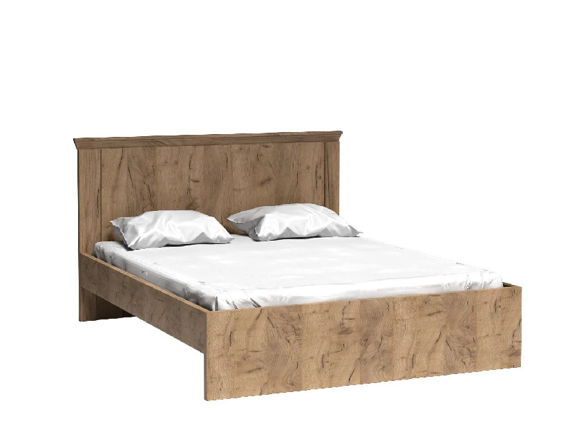 Manželská postel 160 cm Atena 05 (s roštem) (craft zlatý)