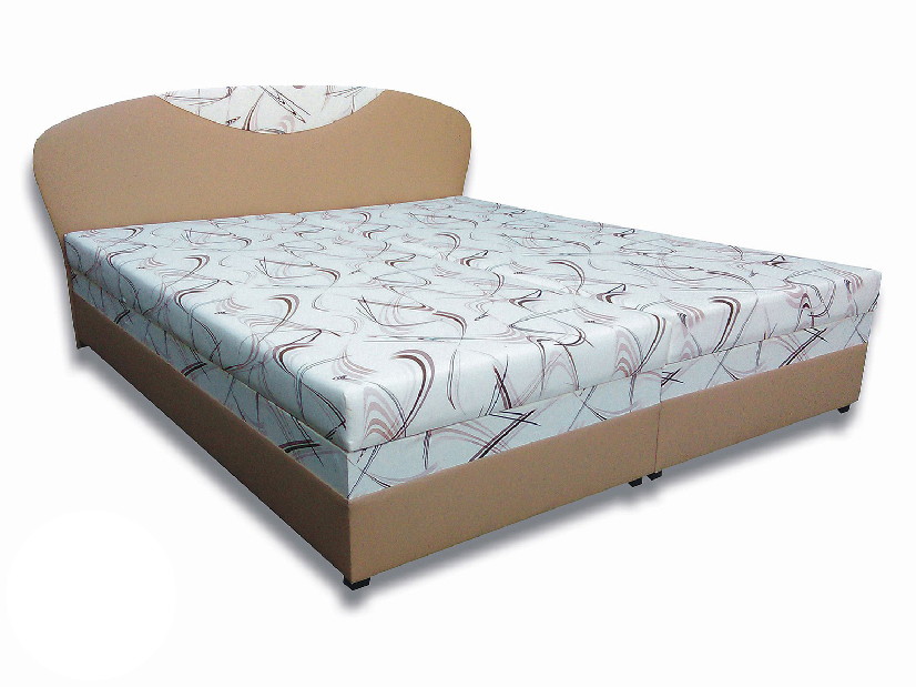 Manželská postel 160 cm Island 3 (s pěnovými matracemi)
