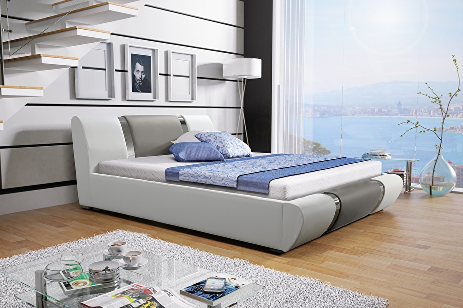 Manželská postel 160 cm Ancona (s roštem)
