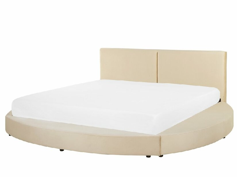 Manželská postel 180 cm LOMA (s roštem) (béžová)