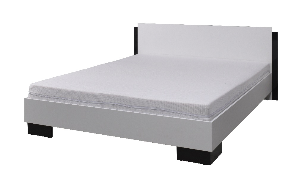 Manželská postel 160 cm Laurenia (fialová) (s roštem)