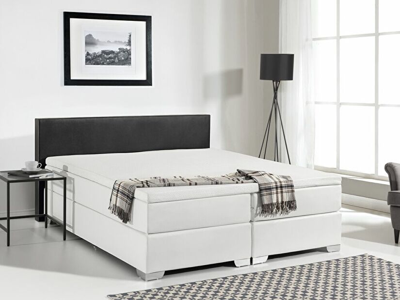 Kontinentální postel 160 cm PREMIER 3 (s matracemi) (černá)