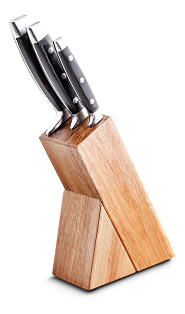 Kuchyňský nůž Lamart Damas set+blok (stříbrná) (3ks)