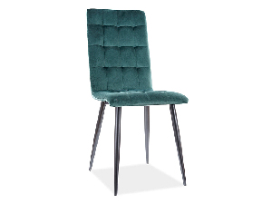 Jídelní židle Olivie (zelená + černá)