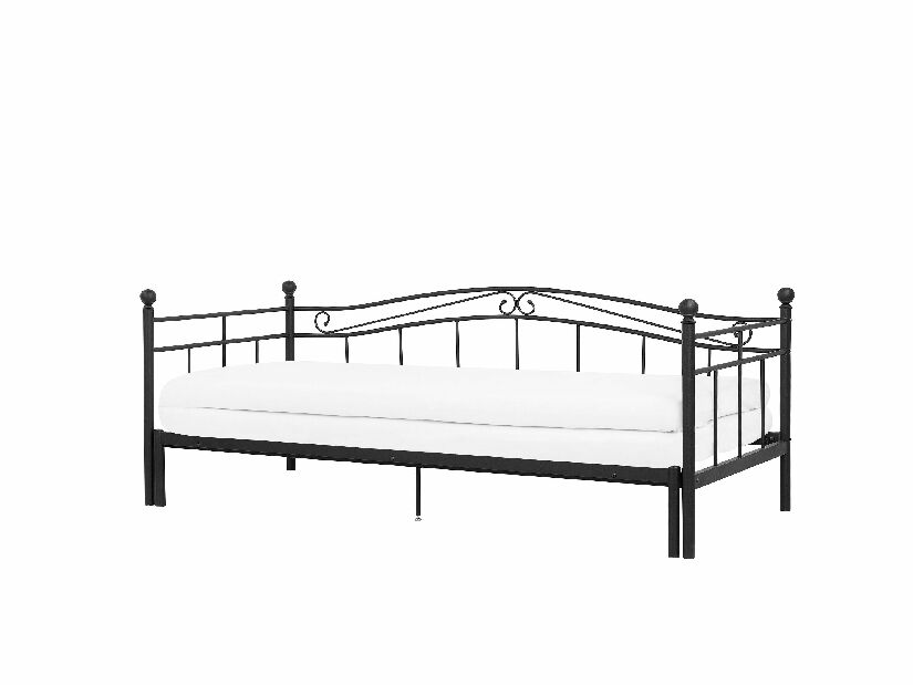 Jednolůžková postel 80 cm TULO (s roštem) (černá) *výprodej