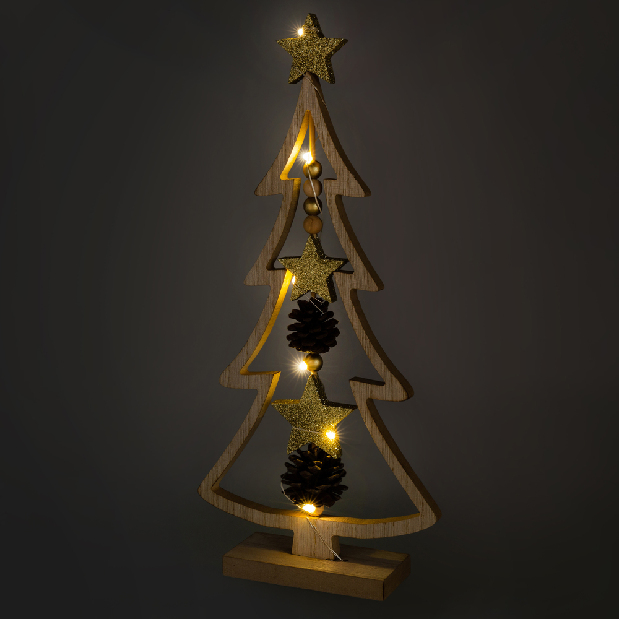 Vánoční dřevěný strom Retlux RXL 314
