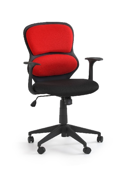 Kancelářská židle Aron černá + červená