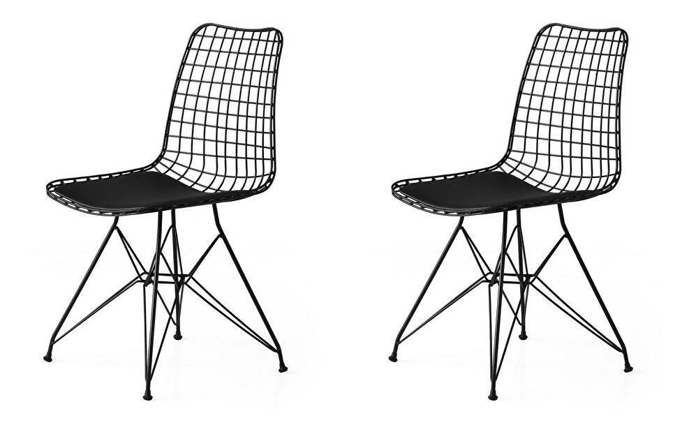 Set 2 židlí Trnava (Černá)