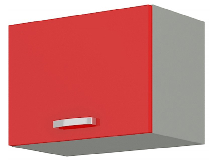 Horní kuchyňská skříňka Roslyn 50 GU 36 1F (červená + šedá)