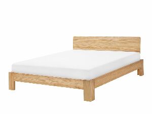 Manželská postel 180 cm ROYAL (s roštem) (světlé dřevo)