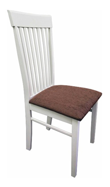 Jídelní židle Astre bílá + hnědá