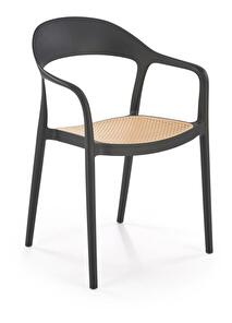 Zahradní židle Karo (černá + naturální)