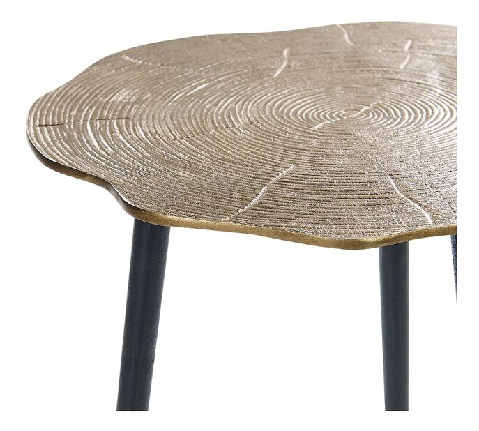 Příruční stolek Munza (zlatá)