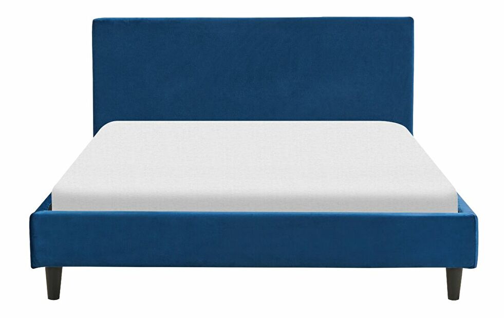 Manželská postel 140 cm Ferdinand (modrá) (s roštem)