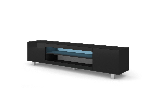 TV stolek/skříňka Katty (černá) (LED)