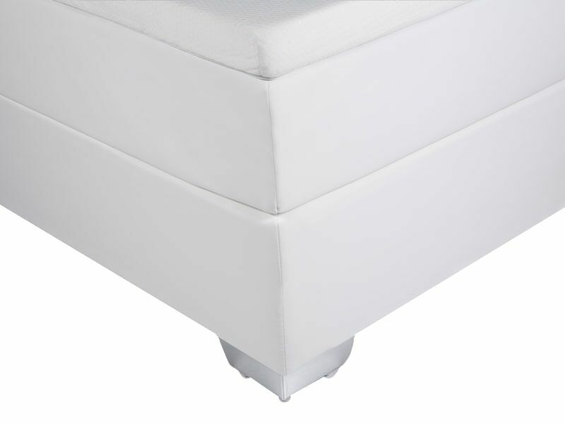 Kontinentální postel 140 cm PREMIER (s matracemi) (bílá)
