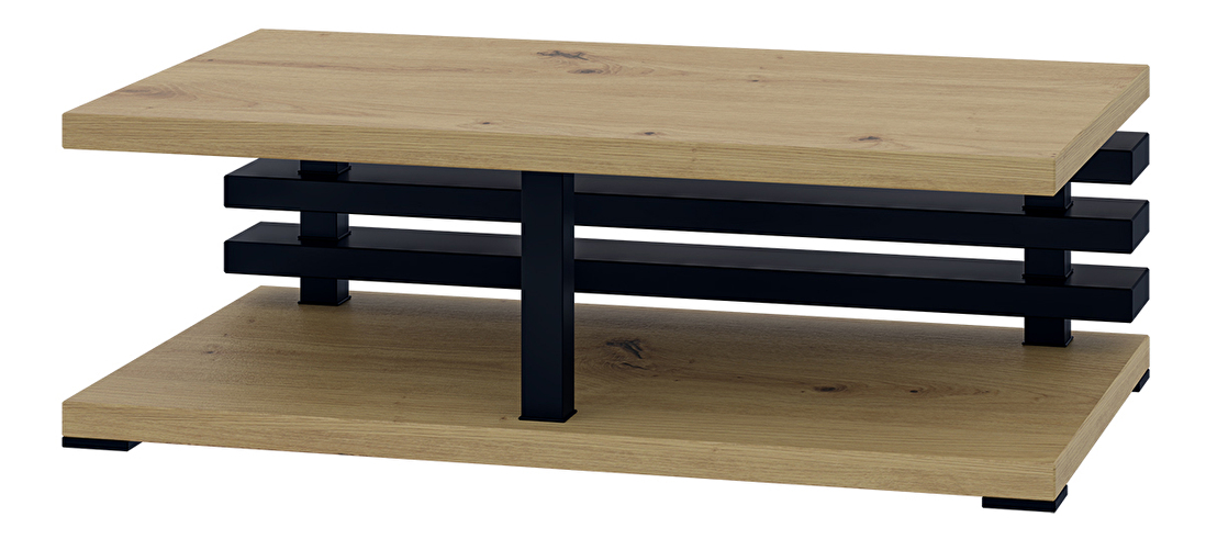 Konferenční stolek Altax (artisan + černá)