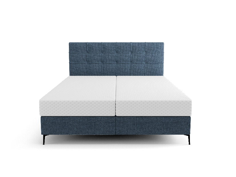Jednolůžková postel 120 cm Infernus Comfort (modrá) (s roštem, s úl. prostorem)