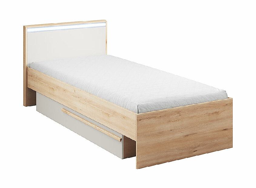 Jednolůžková postel 90 cm Hapton (matrací a úl. prostorem) *výprodej