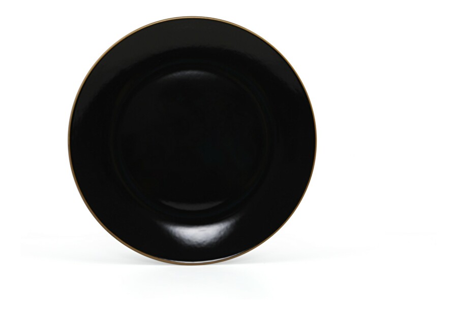 Sada mělkých talířů (6 ks.) Sergio (černá)