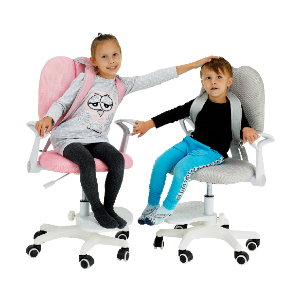Dětská židle Anis (šedá + bílá)
