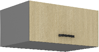 Horní kuchyňská skříňka Scarmi 80 NAGU 36 1F (Antracit + Herringbone scandi)