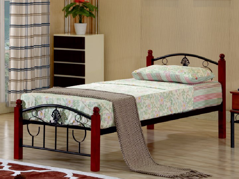 Jednolůžková postel 90 cm Magenta (s roštem)