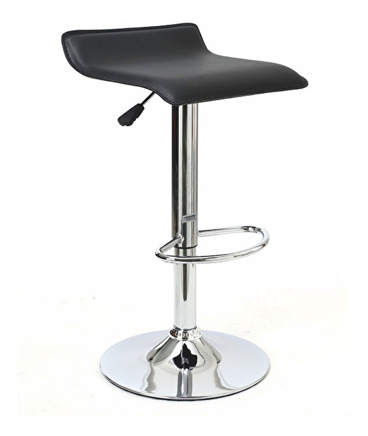 Barová židle Lare (černá + chrom)