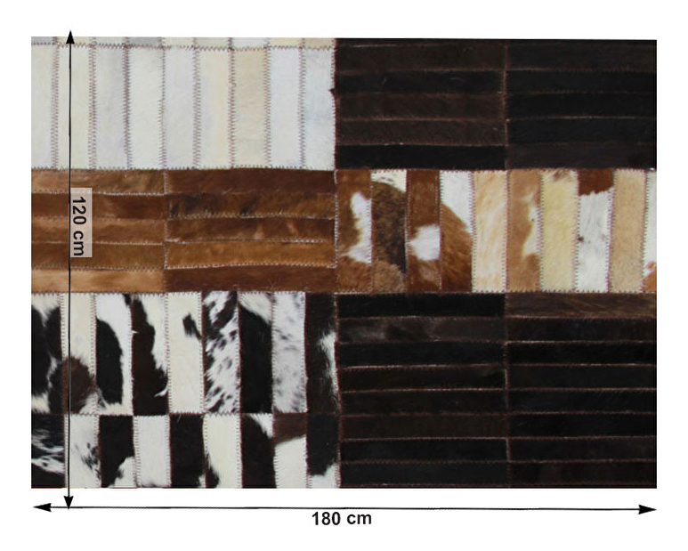 Kožený koberec 120x180 cm Koza typ 4