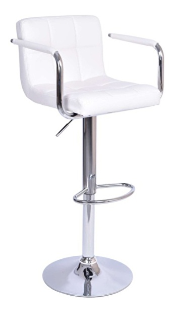 Barová židle Luver (bílá)